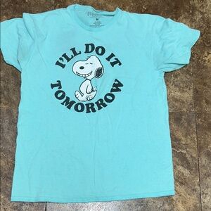 Peanuts Kids Aqua Snoopy Tee